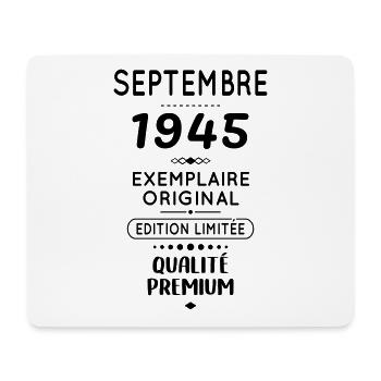 80th Anniversary - September 1945 Original - Mouse Pad (horizontal) - white - Front