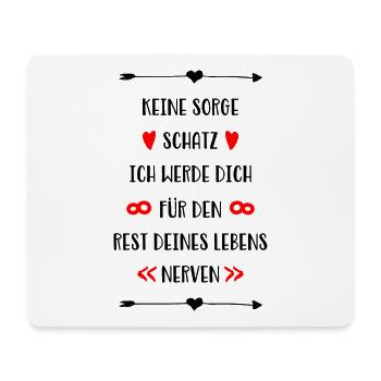 Ich liebe dich für den rest deines Lebens - Mousepad (Querformat) - Weiß - Vorne