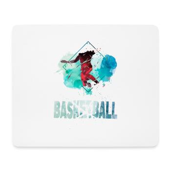 Basketteur Basketteur Dunking Splash Coloré - Tapis de souris (format paysage) - blanc - Devant