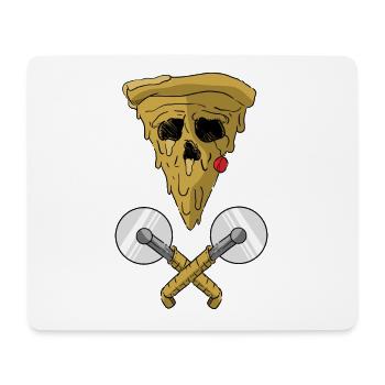 Pizza - Mousepad (Querformat) - Weiß - Vorne