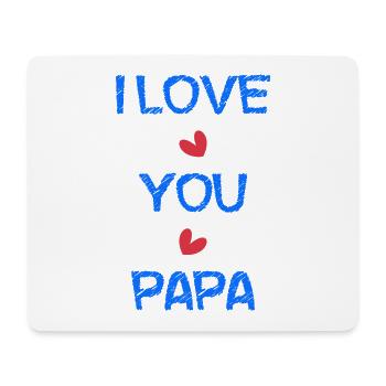 ALLES GUTE ZUM GEBURTSTAG, PAPA. PAPA. VATERTAG. ICH LIEBE DICH - Mousepad (Querformat) - Weiß - Vorne