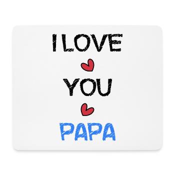 PAPA. VATERTAG. ALLES GUTE ZUM GEBURTSTAG, PAPA. ALLES GUTE ZUM GEBURTSTAG - Mousepad (Querformat) - Weiß - Vorne