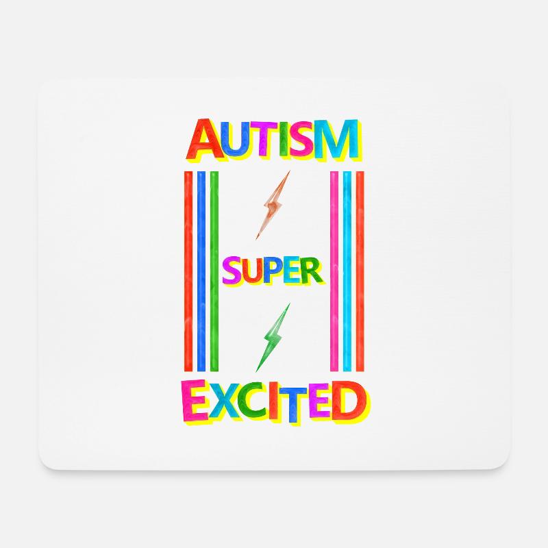 Autismus - Mousepad (Querformat) - Weiß