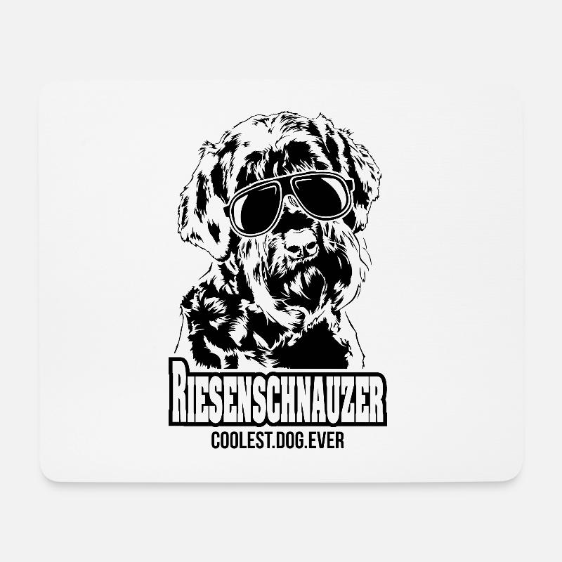 RIESENSCHNAUZER coolest dog ever Hundespruch Hunde - Mousepad (Querformat) - Weiß