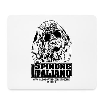 SPINONE ITALIANO coolest people Hunde Spruch - Mousepad (Querformat) - Weiß - Vorne