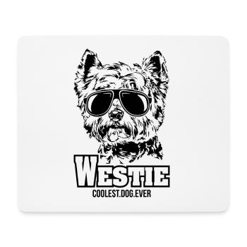 WESTIE coolest dog ever Dog saying dog - Mouse Pad (horizontal) - white - Front