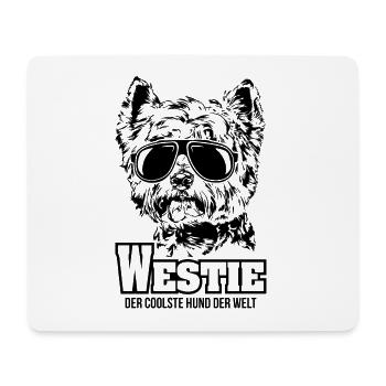 WESTIE coolster Hund Hundespruch Wilsigns - Mousepad (Querformat) - Weiß - Vorne