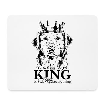 Golden Retriever King of everything Dog Wilsigns - Mouse Pad (horizontal) - white - Front