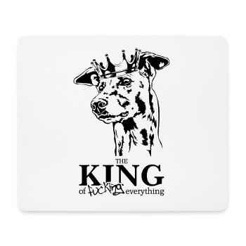 Greyhound King of everything Hundespruch Wilsigns - Mousepad (Querformat) - Weiß - Vorne