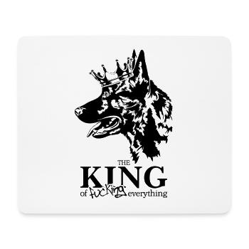 Hollandse Herder King of everything Hund Wilsigns - Mousepad (Querformat) - Weiß - Vorne