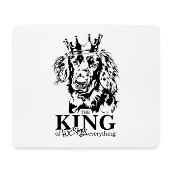 Hovawart Roi de tout chien Wilsigns - Tapis de souris (format paysage) - blanc - Devant
