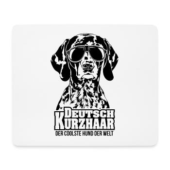 Deutsch Kurzhaar coolster Hund Spruch Wilsigns - Mousepad (Querformat) - Weiß - Vorne