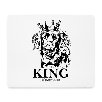 Hovawart Roi de tout Chiens Wilsigns - Tapis de souris (format paysage) - blanc - Devant