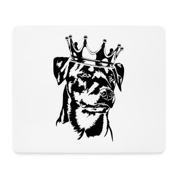 Deutscher Jagdterrier Krone Hund Hunde Wilsigns - Mousepad (Querformat) - Weiß - Vorne