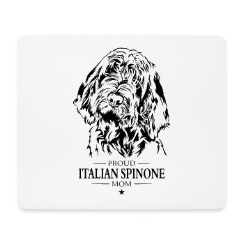 Italian Spinone Mom Hunde Hund Wilsigns - Mousepad (Querformat) - Weiß - Vorne