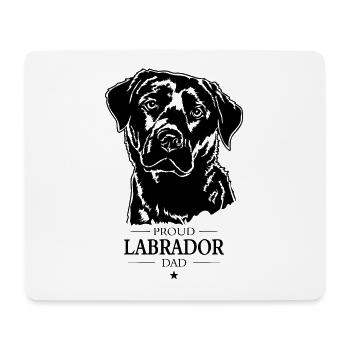 Labrador Dad Hunde Hund Labbi Wilsigns - Mousepad (Querformat) - Weiß - Vorne