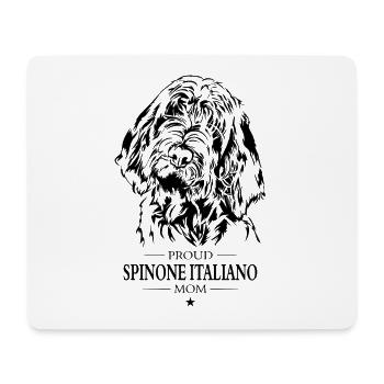 Spinone Italiano Mom Hunde Hund Wilsigns - Mousepad (Querformat) - Weiß - Vorne