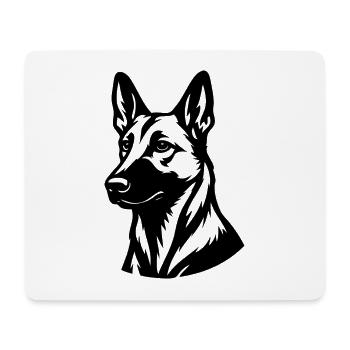 Malinois - Mouse Pad (horizontal) - white - Front