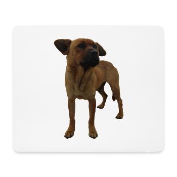 Chien - Tapis de souris (format paysage) - blanc - Devant