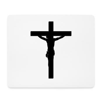 Jesus - Mousepad (Querformat) - Weiß - Vorne
