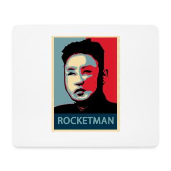 Rocketman - Kim jung un - Tapis de souris (format paysage) - blanc - Devant
