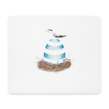 Friesennest - Mousepad (Querformat) - Weiß - Vorne