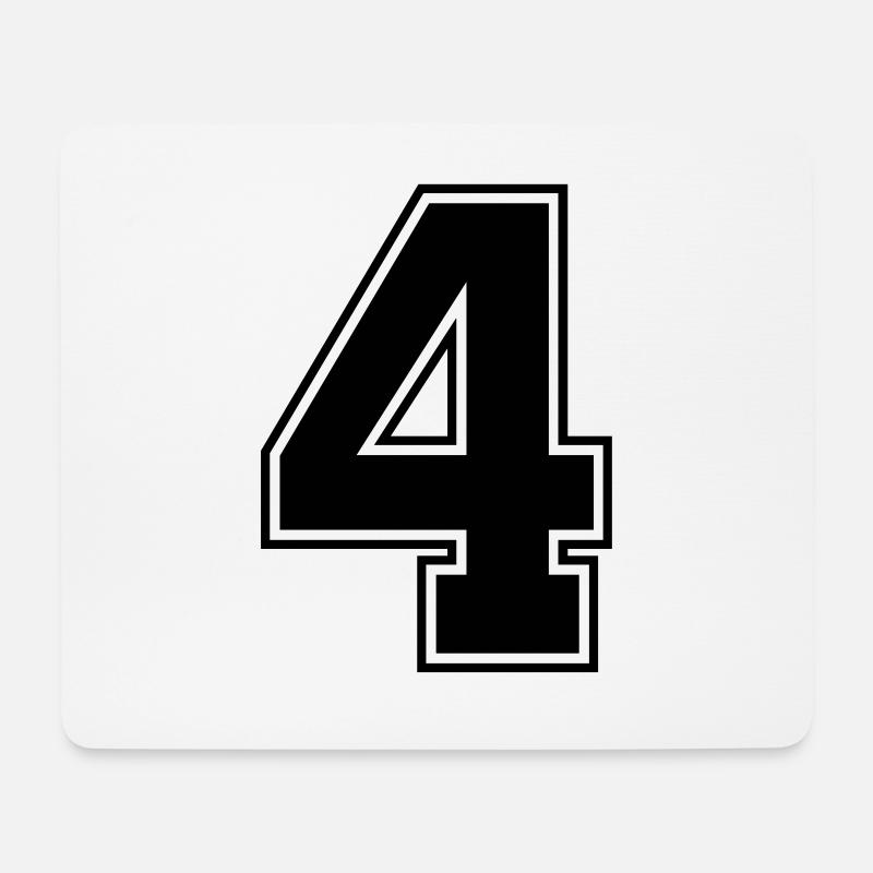 4 - Mousepad (Querformat) - Weiß