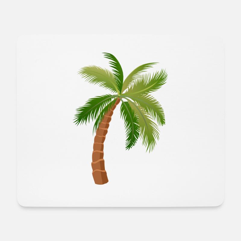 Palme Palmen 150623 W. - Mousepad (Querformat) - Weiß