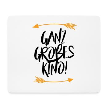 Sprüche Ganz großes Kino - Mousepad (Querformat) - Weiß - Vorne