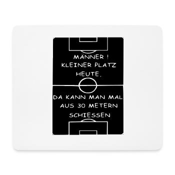 Fußball Trainer Spruch Lustig Geschenk Mannschaft - Mousepad (Querformat) - Weiß - Vorne