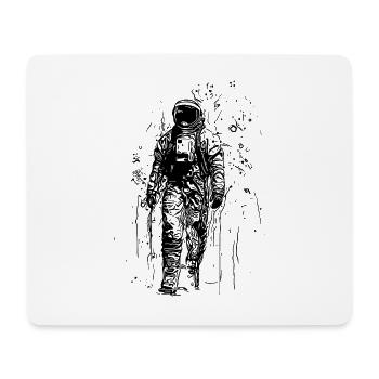 Moon Dust Walk Lonely Planet Astronaut - Mouse Pad (horizontal) - white - Front