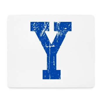 Letter y Retro Sport - Mousepad (Querformat) - Weiß - Vorne