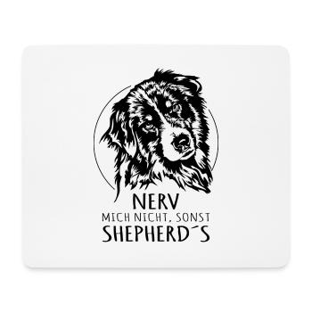 AUSTRALIAN SHEPHERD Aussie nerv mich nich Wilsigns - Mousepad (Querformat) - Weiß - Vorne