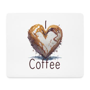 I love coffee - Mouse Pad (horizontal) - white - Front