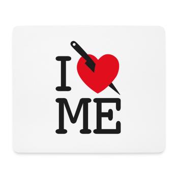 I LOVE ME - I HATE ME! - Mouse Pad (horizontal) - white - Front