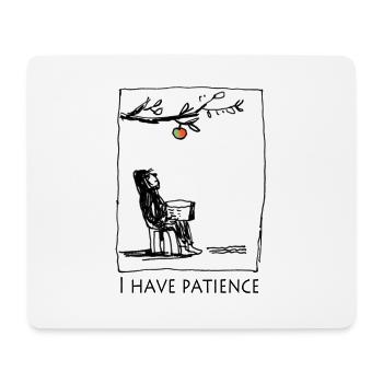 Patient reading on the fruit branch - Mouse Pad (horizontal) - white - Front