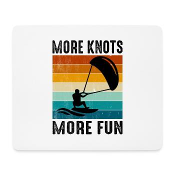 Kitesurfen Kitesurfen Kiteboarding Kiteboarder - Mousepad (Querformat) - Weiß - Vorne
