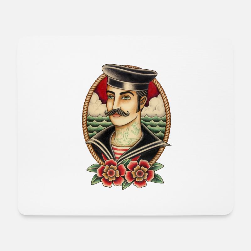 SAILOR JUNGE - Mousepad (Querformat) - Weiß