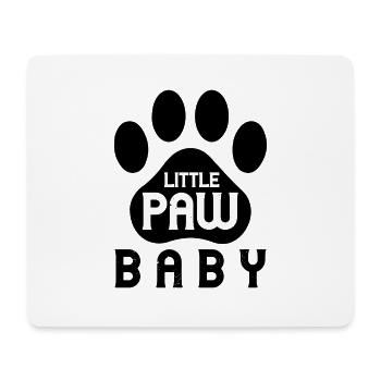 petite patte bébé - Tapis de souris (format paysage) - blanc - Devant