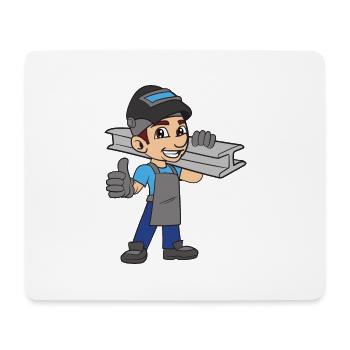 Schweißer Metallbauer - Mousepad (Querformat) - Weiß - Vorne