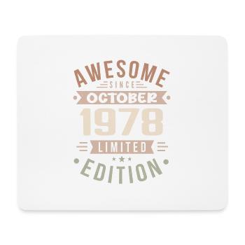 Légende Depuis Octobre 1978 Anniversaire Octobre 1978 - Tapis de souris (format paysage) - blanc - Devant