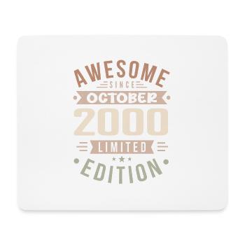 Legend since October 2000 Birthday October 2000 - Mouse Pad (horizontal) - white - Front
