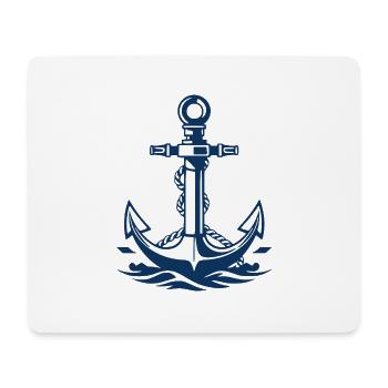  Anker Seemann Matrose Norddeutschland Geschenk - Mousepad (Querformat) - Weiß - Vorne