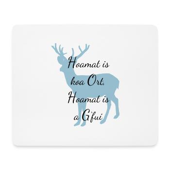 Hoamat G'fui - Mousepad (Querformat) - Weiß - Vorne