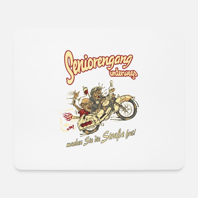 Design 2016 - Seniorengang - RAHMENLOS tshirt - Mousepad (Querformat) - Weiß