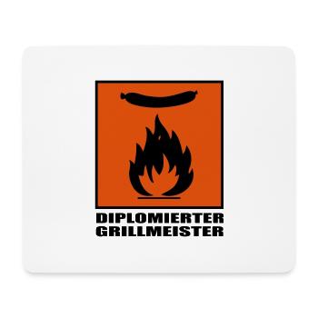 GRILLMEISTER - Mousepad (Querformat) - Weiß - Vorne