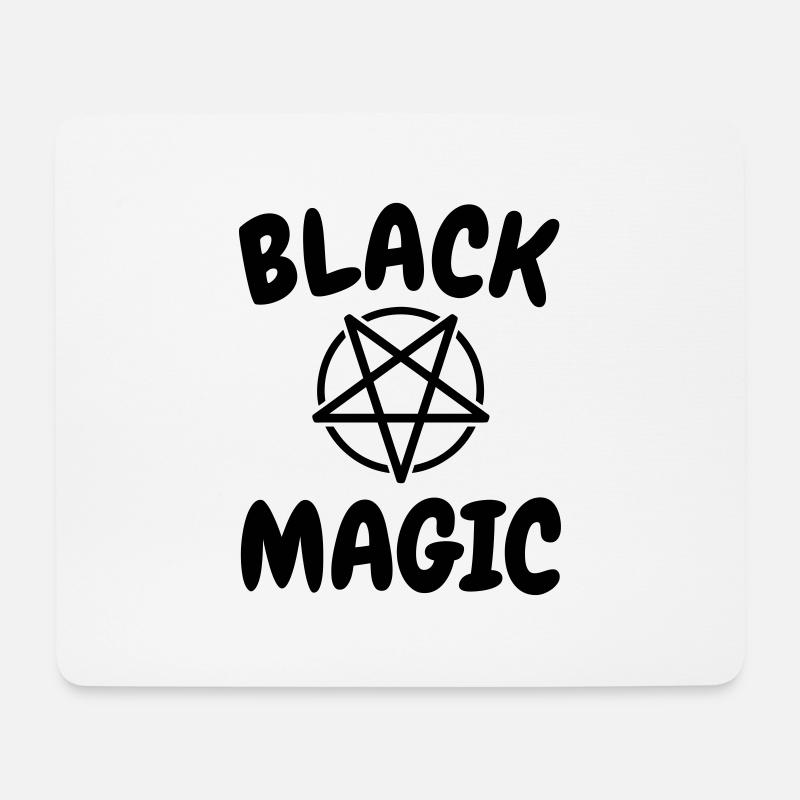 Schwarze Magie - Mousepad (Querformat) - Weiß