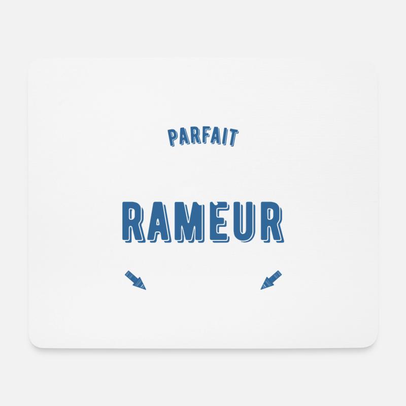 Rameur parfait cadeau - Tapis de souris (format paysage) - blanc