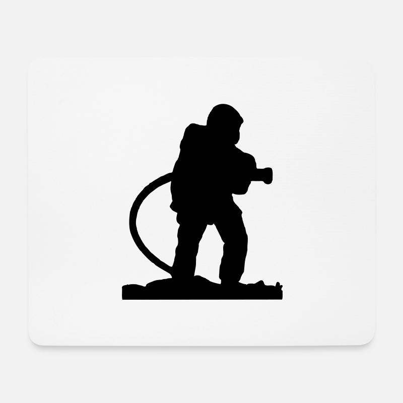 Ein Feuer Spear - Mousepad (Querformat) - Weiß