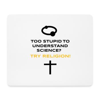 Science vs. Religion - Tapis de souris (format paysage) - blanc - Devant
